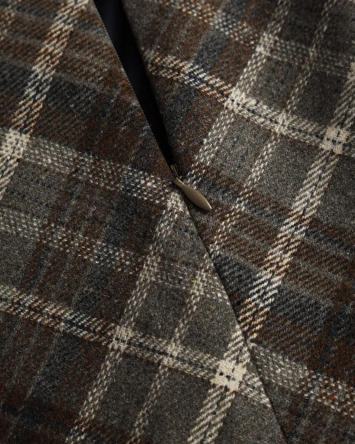 Brown Plaid A-Line Casual Mini Skirt sold by rihoas product image thumbnail 3