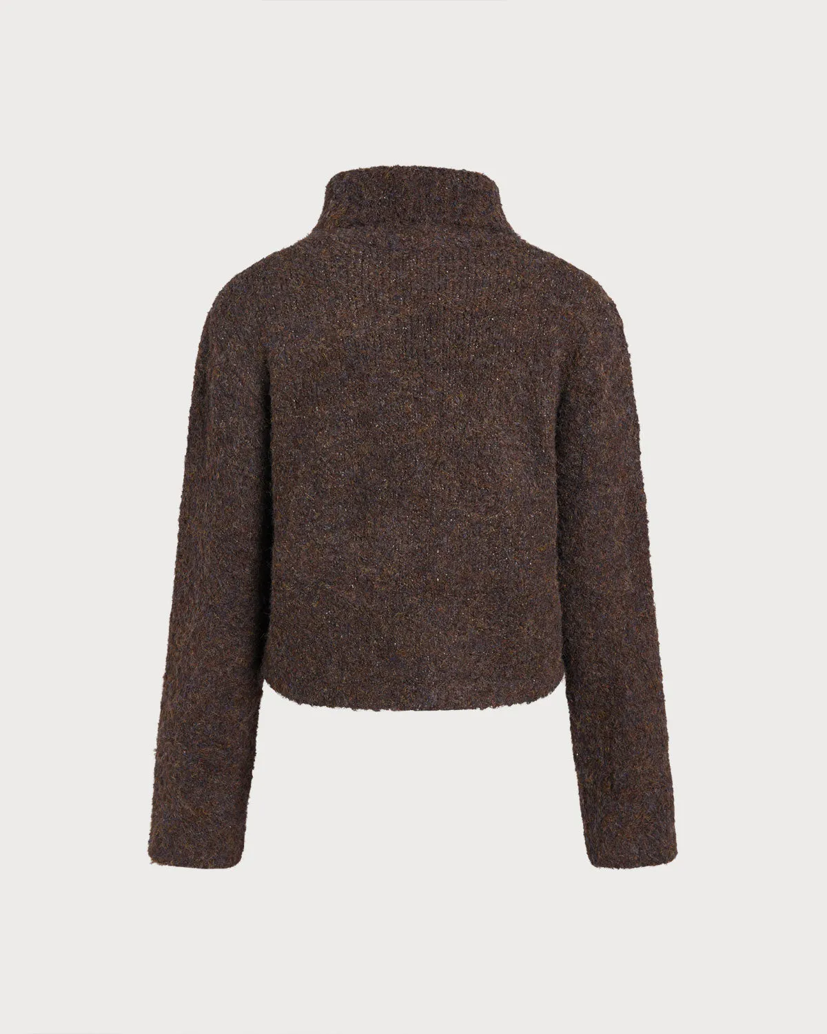 Coffee Turtle Knit Cardigan sold by rihoas product image thumbnail 2