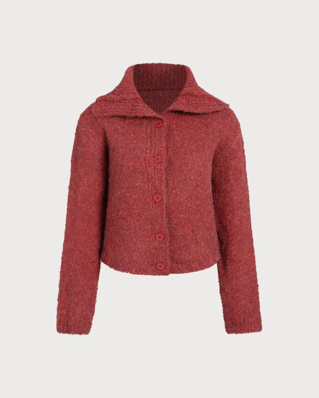 Red Turtle Knit Cardigan sold by rihoas