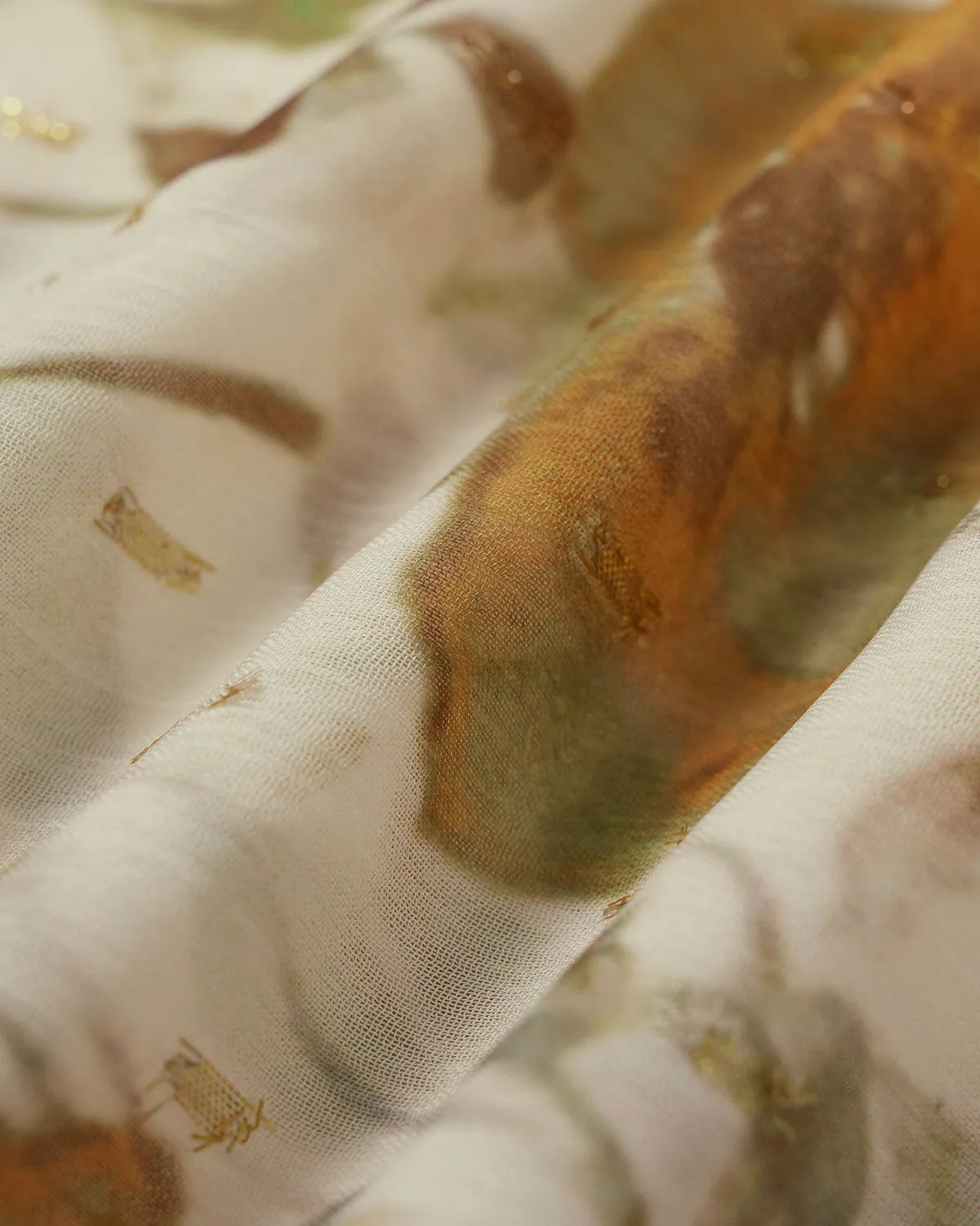 Apricot Floral Cowl Neck Midi Dress sold by rihoas product image thumbnail 3