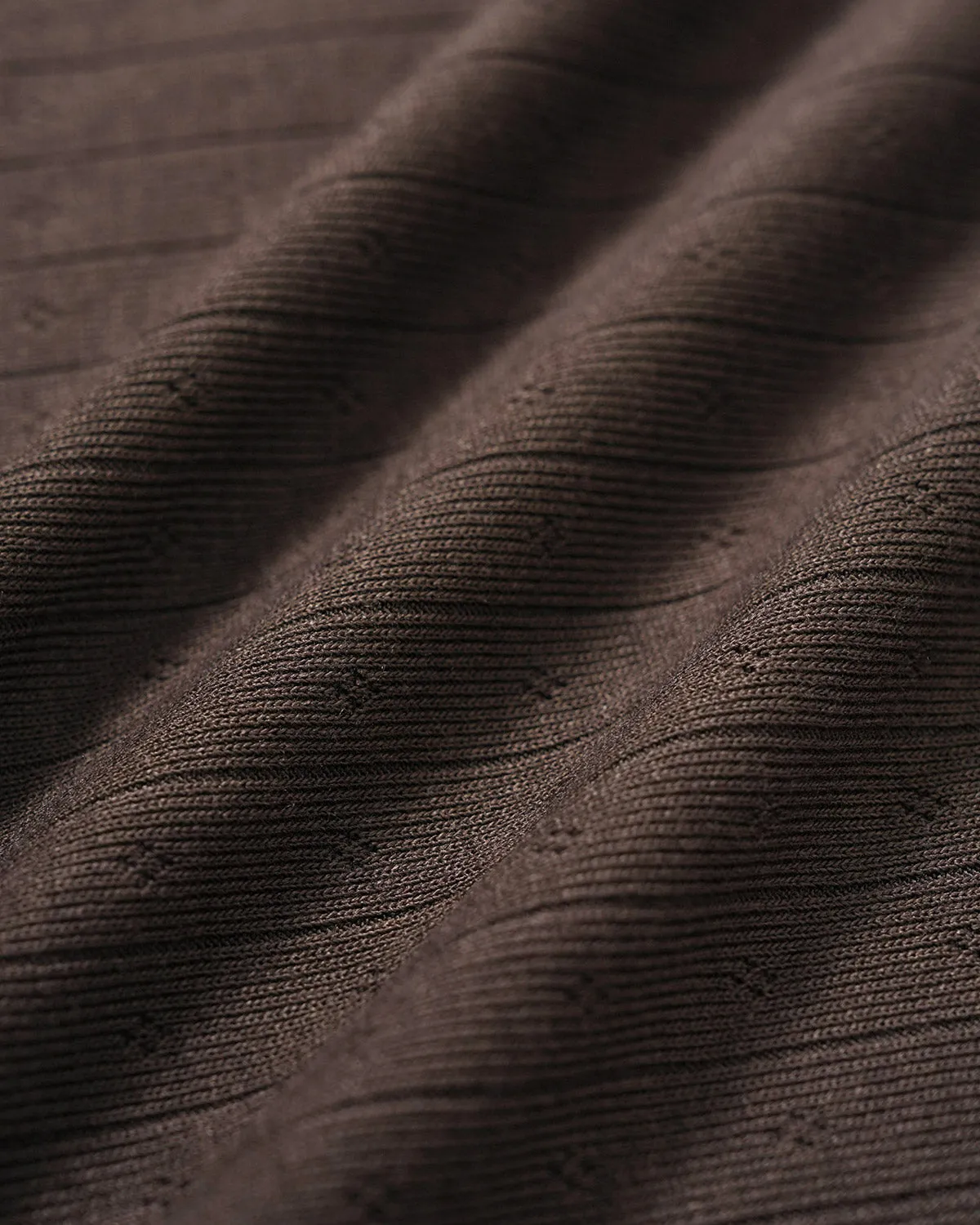 Brown Contrasting V Neck Slim Tee sold by rihoas product image thumbnail 3