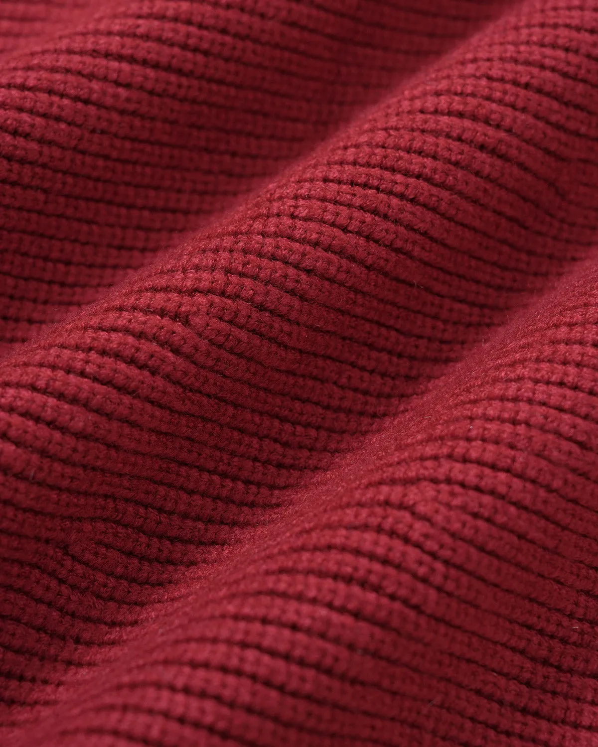 Wine Red Round Neck A-Line Sweater Dress sold by rihoas product image thumbnail 3