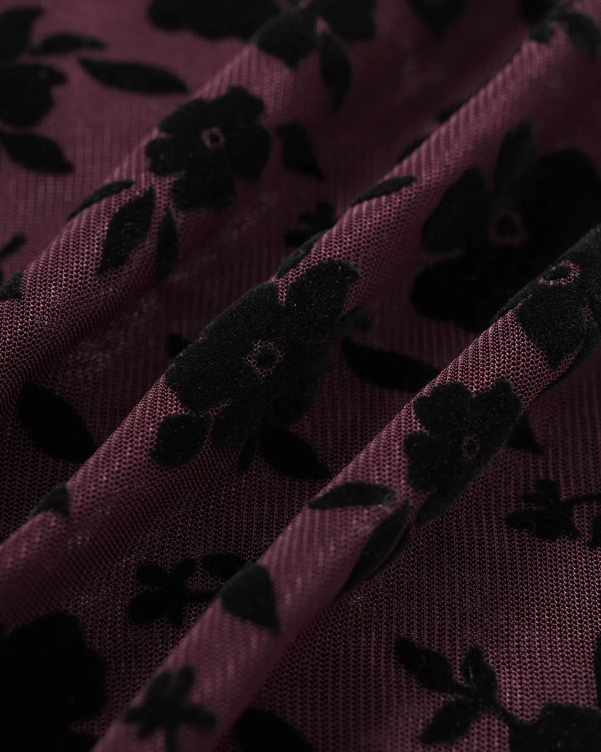 Red Floral A-Line Bell Sleeve Mini Dress sold by rihoas product image thumbnail 3