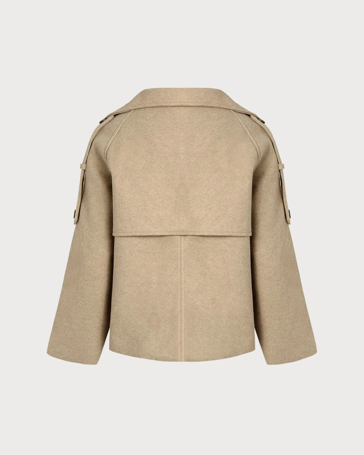 Camel Double Breasted Pocket Jacket sold by rihoas product image thumbnail 2