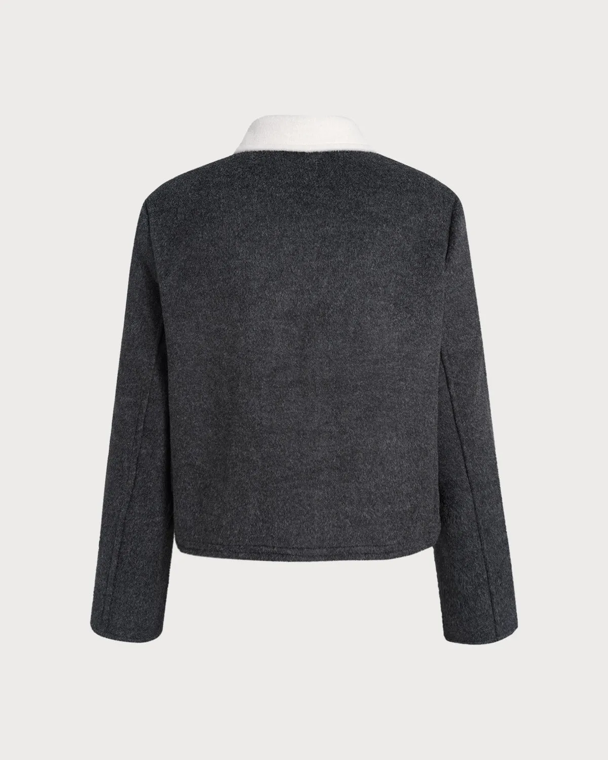 Grey Contrasting Pocket Jacket sold by rihoas product image thumbnail 2