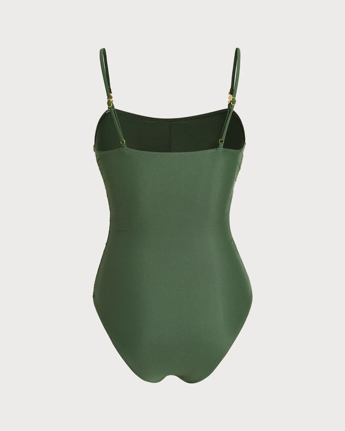 Green High Stretch One Piece Swimwear sold by rihoas product image thumbnail 2