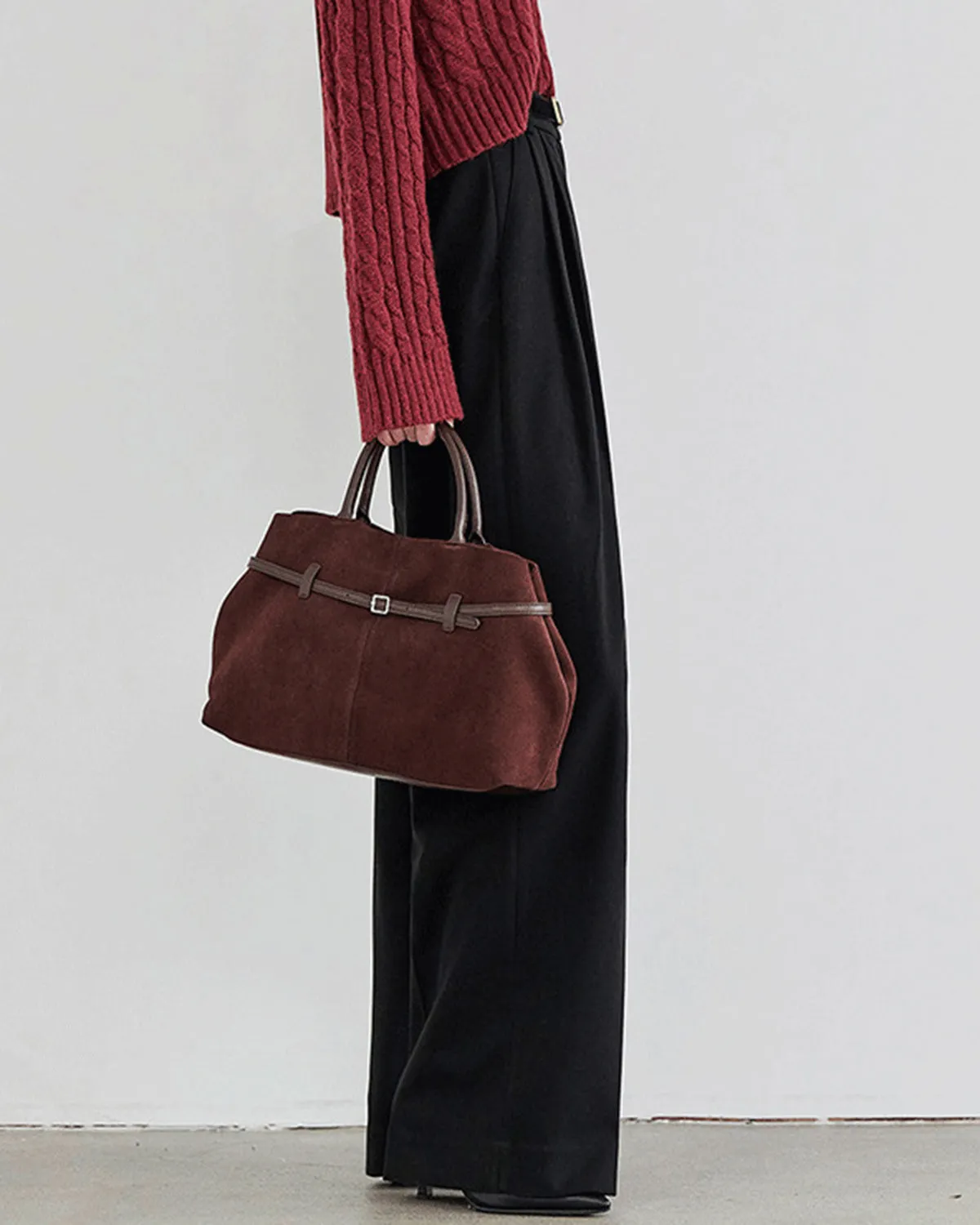 Black Natural Waisted Straight Pants sold by rihoas product image thumbnail 4