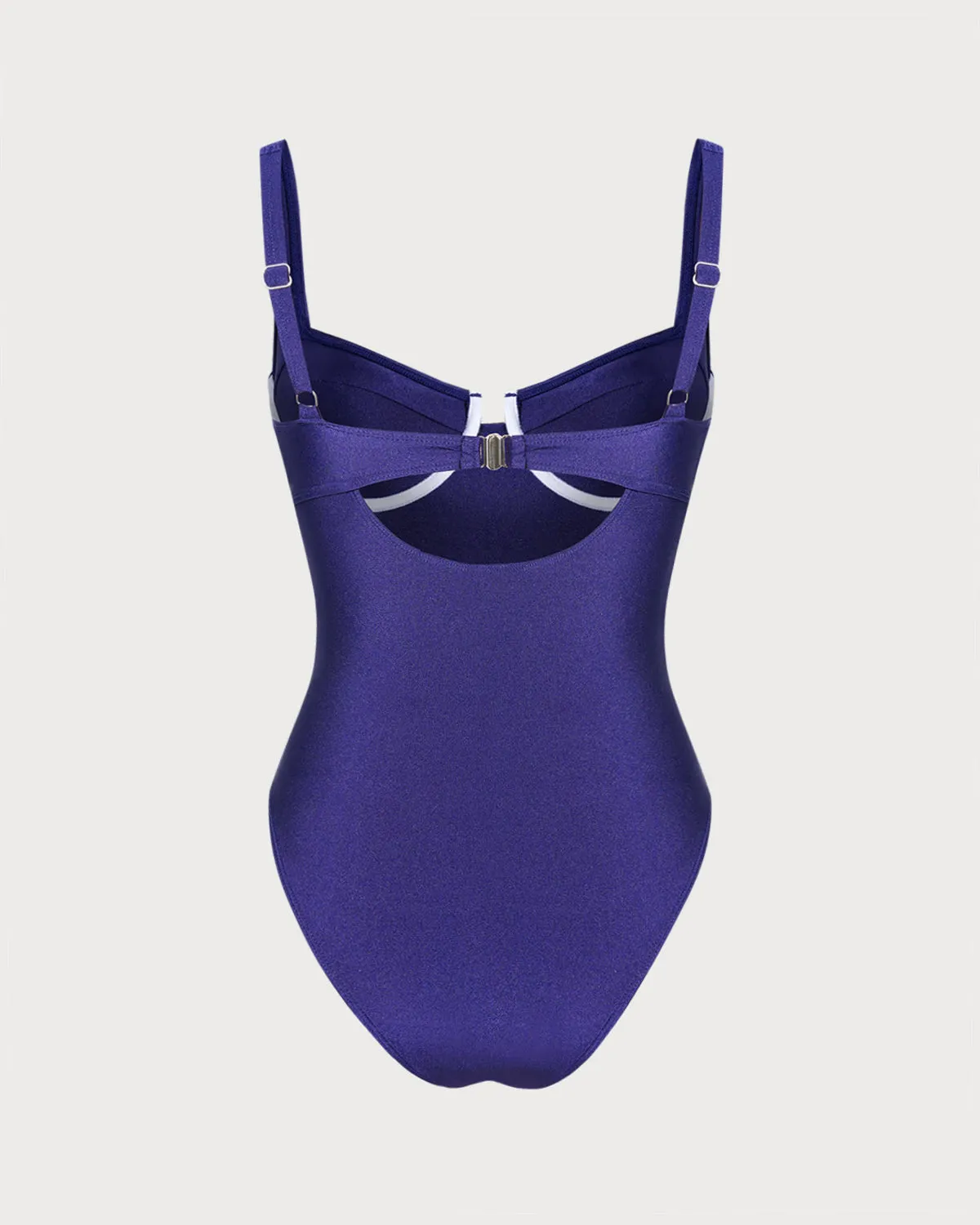 Navy Underwire One Piece Swimwear sold by rihoas product image thumbnail 4