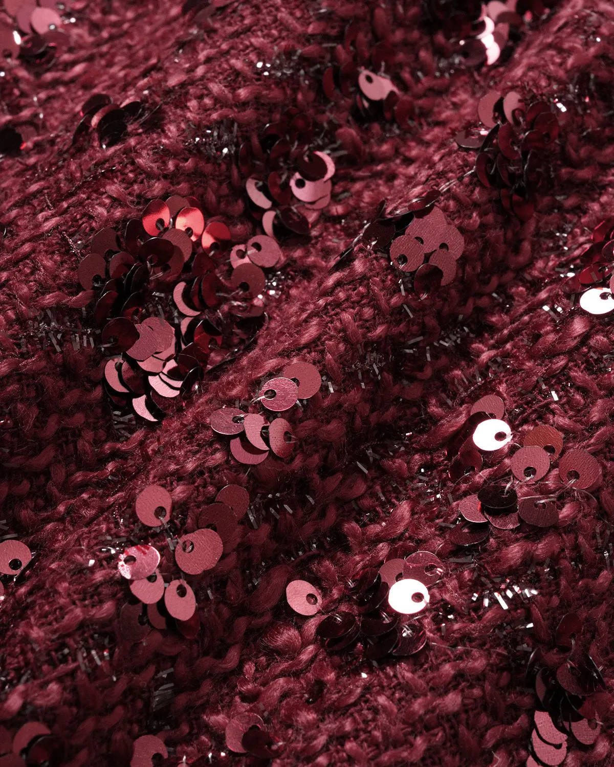 Wine Red Sequins A-Line Mini Skirt sold by rihoas product image thumbnail 2