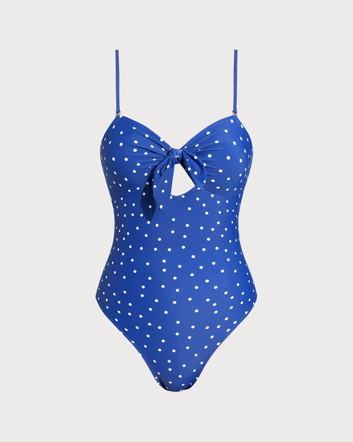 Blue Polka Dot One Piece Swimwear sold by rihoas