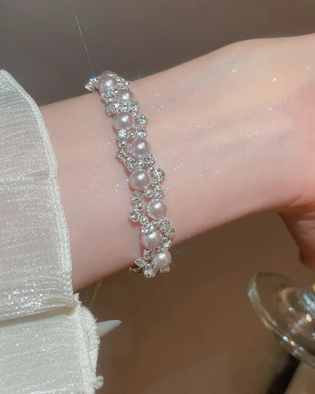 Pink Pearl Bracelet sold by rihoas