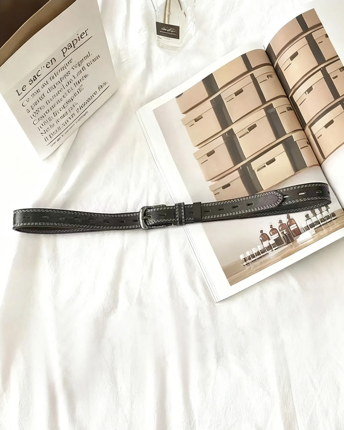 Black PU leather Belt sold by rihoas product image thumbnail 2