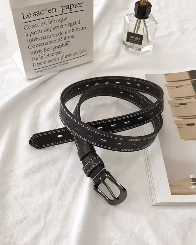 Black PU leather Belt sold by rihoas