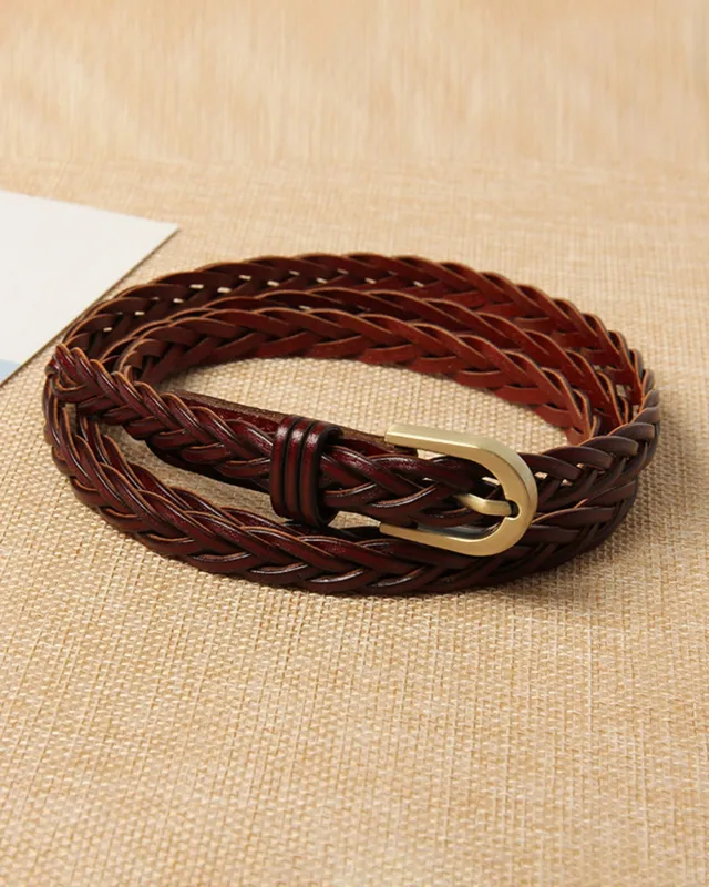 Women's Wine Red Belt sold by rihoas