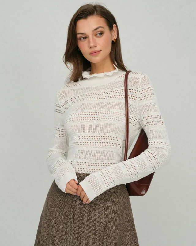 Beige Turtle Viscose Knit Tee sold by rihoas