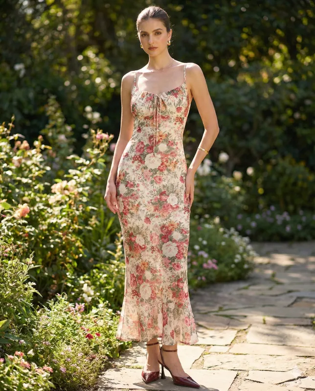 Floral Slip Midi Dress sold by rihoas
