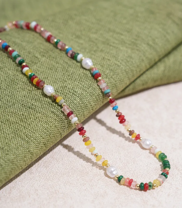 Women's Rainbow Stripes Necklace sold by rihoas