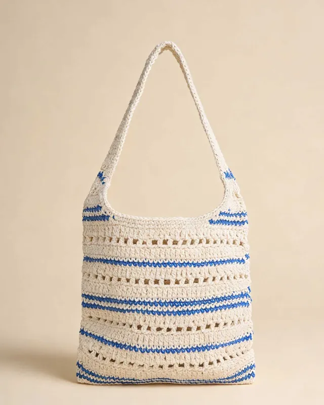 Blue Beach Woven Bag sold by rihoas