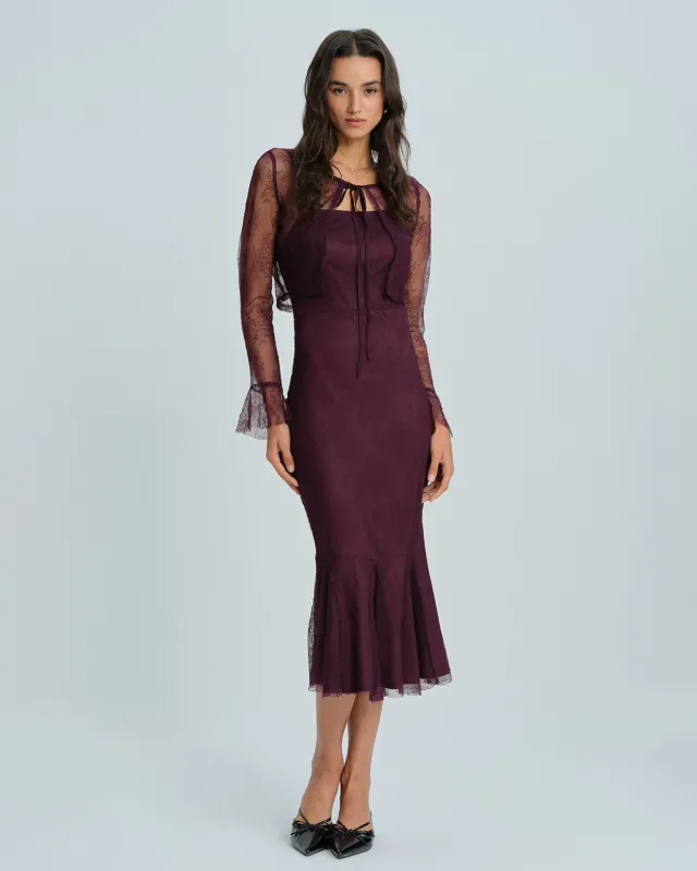 Purple Mermaid Midi Dress made by rihoas