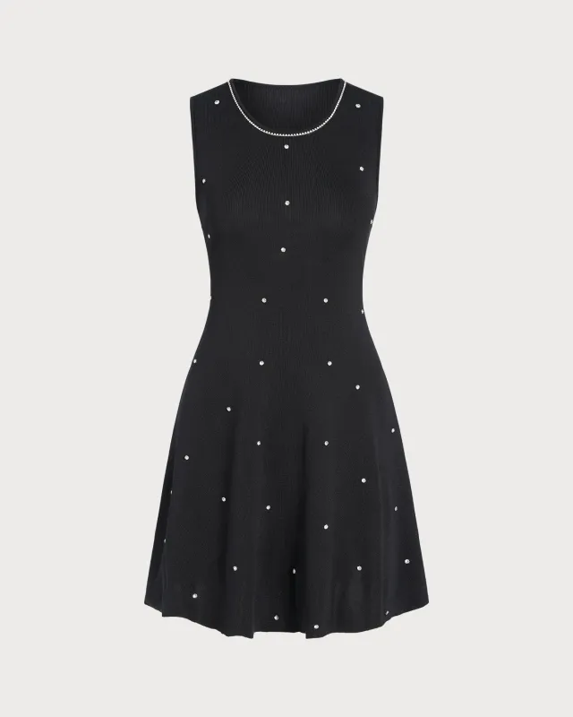 Black Sleeveless Mini Dress sold by rihoas