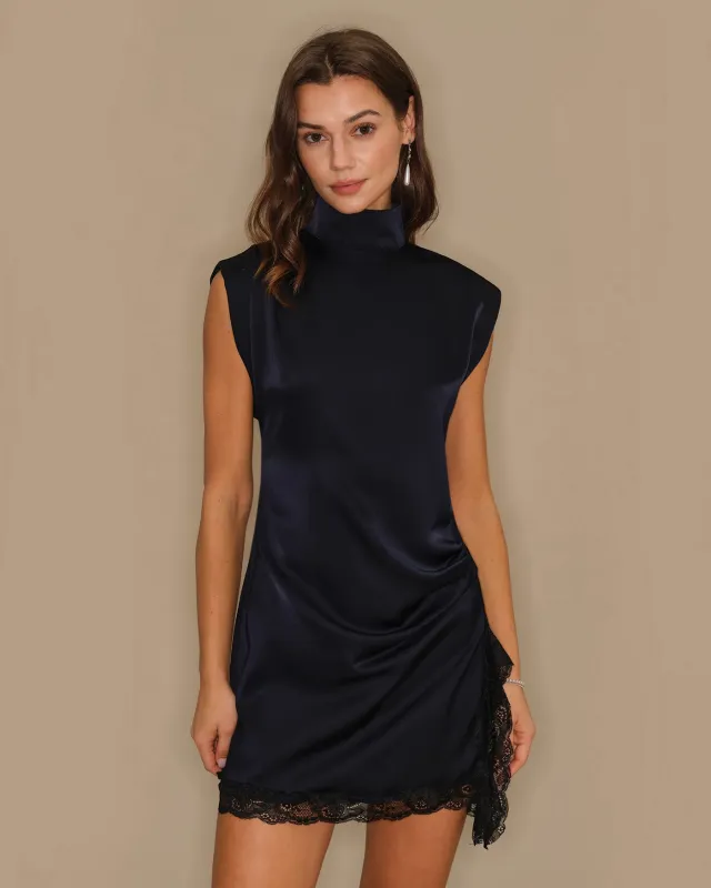 Blue Turtle Lace Mini Dress sold by rihoas