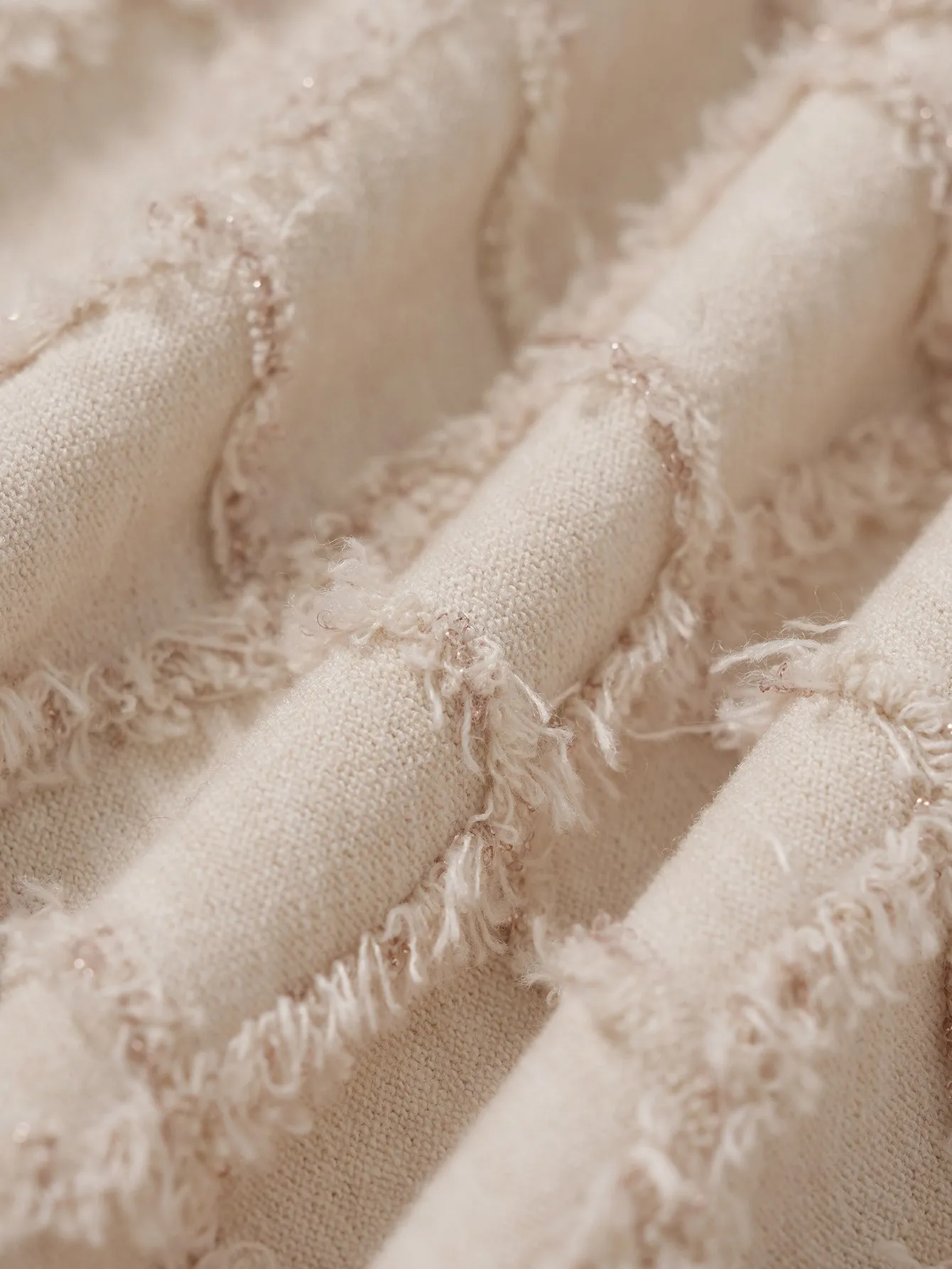 Beige Textured Midi Dress sold by rihoas product image thumbnail 3