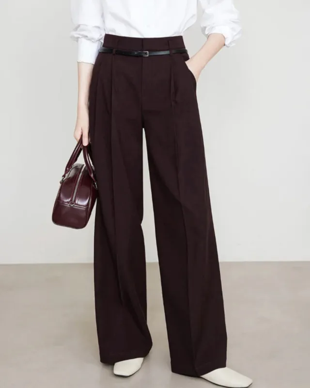 Dark Red Casual Pants sold by rihoas