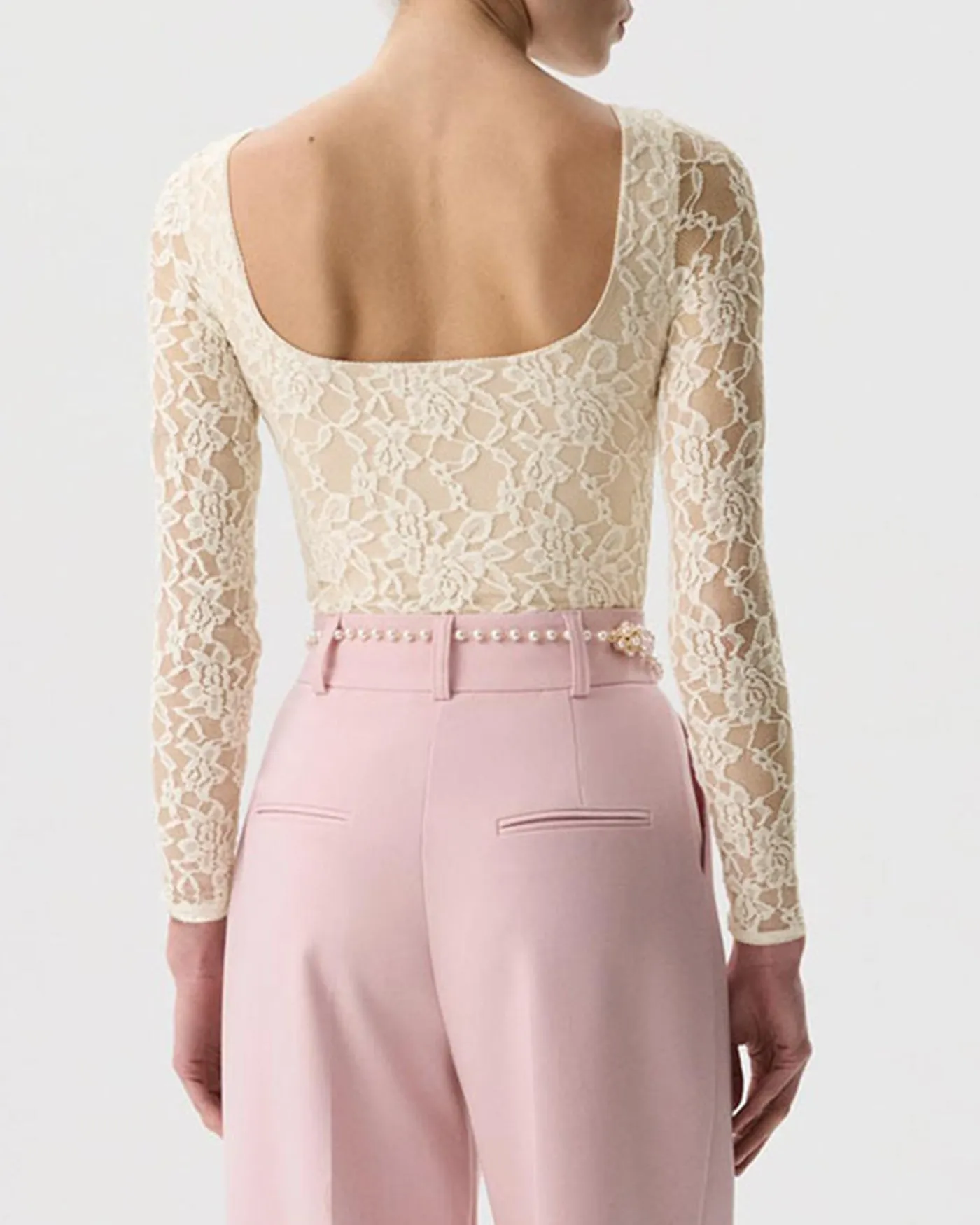 Apricot Floral See Through Tee sold by rihoas product image thumbnail 5