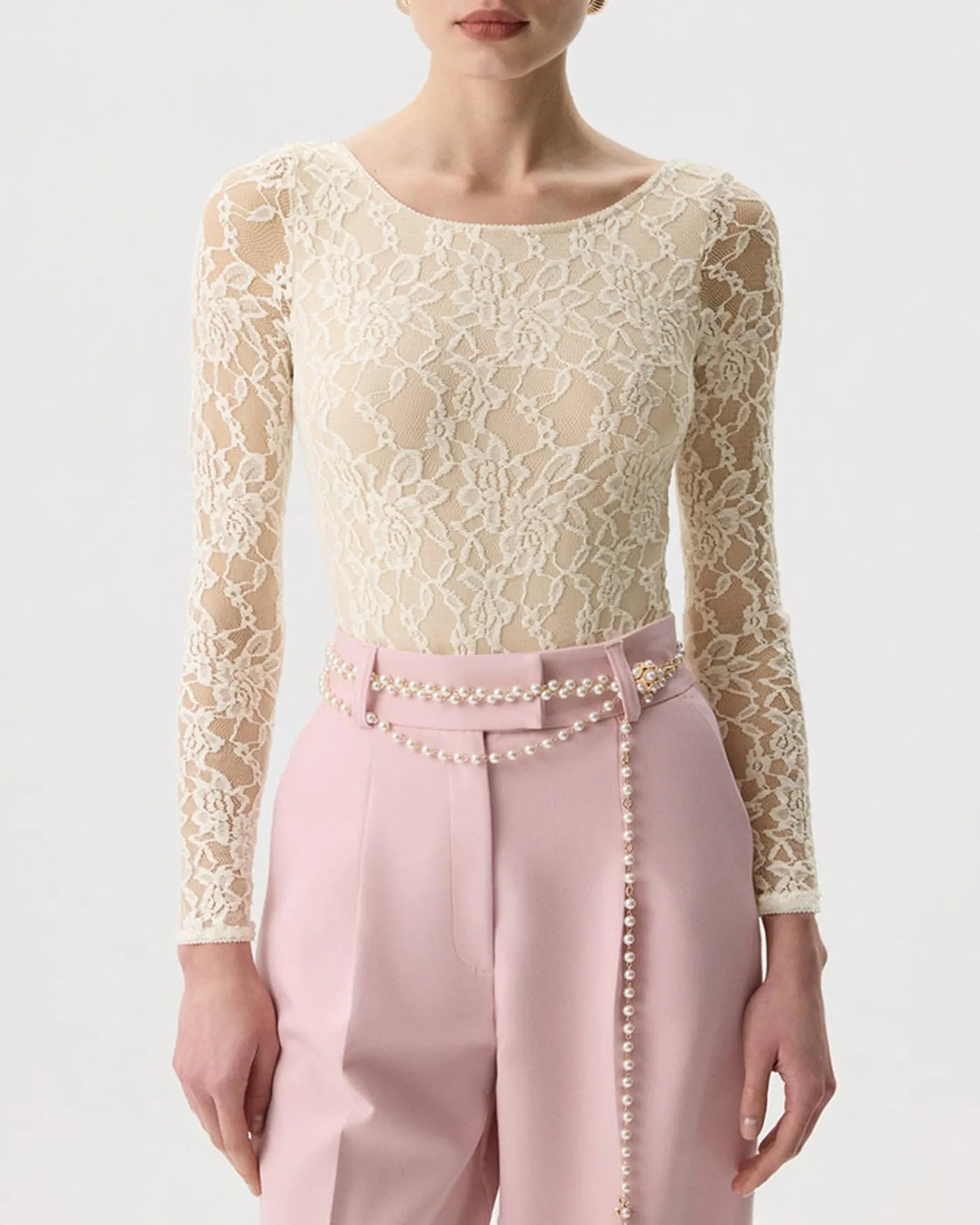 Apricot Floral See Through Tee sold by rihoas product image thumbnail 3