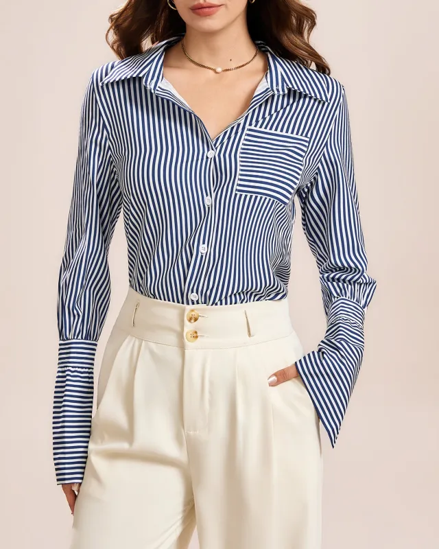 Blue Collar Button Shirt sold by rihoas