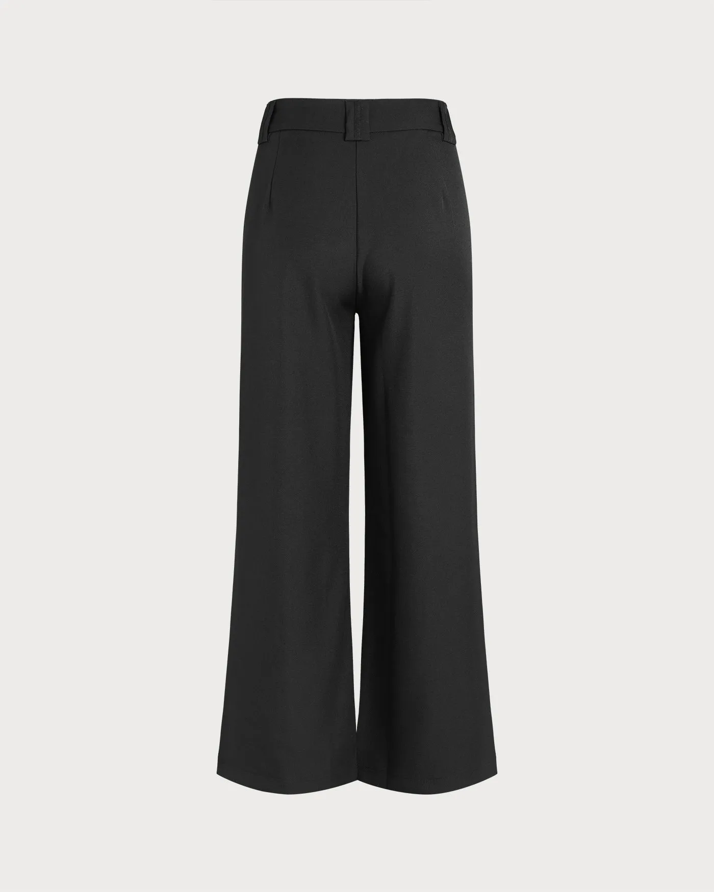 Black Button Straight Pants sold by rihoas product image thumbnail 2