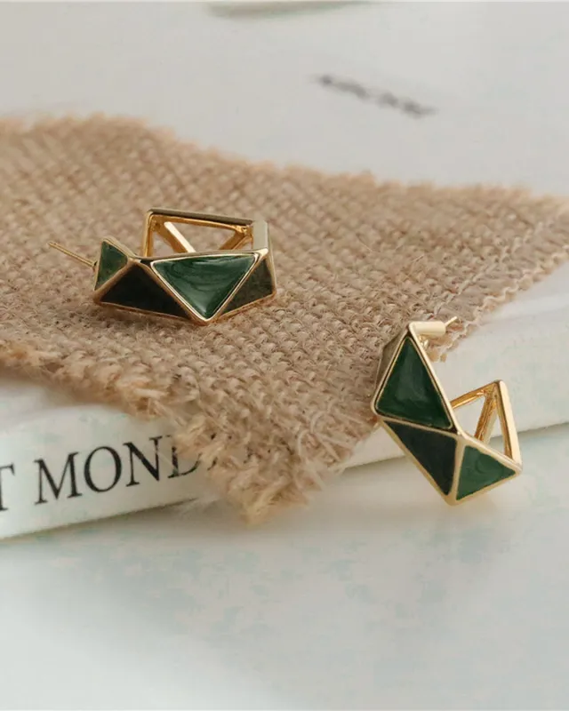 Green Earrings sold by rihoas