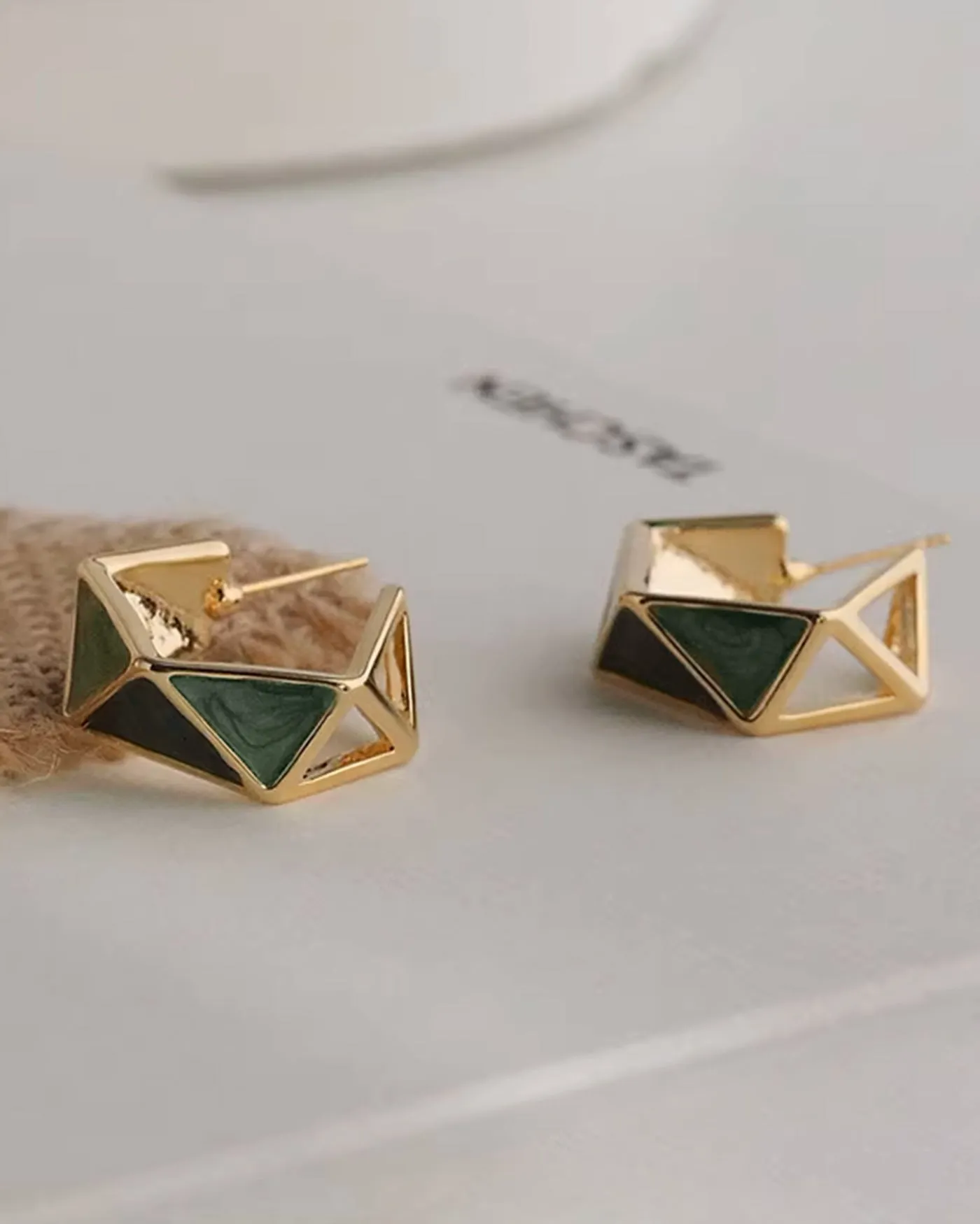 Green Earrings sold by rihoas product image thumbnail 4