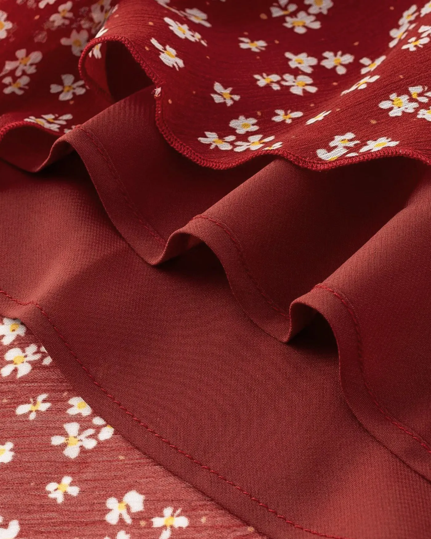 Red Floral Slip Maxi Dress sold by rihoas product image thumbnail 4