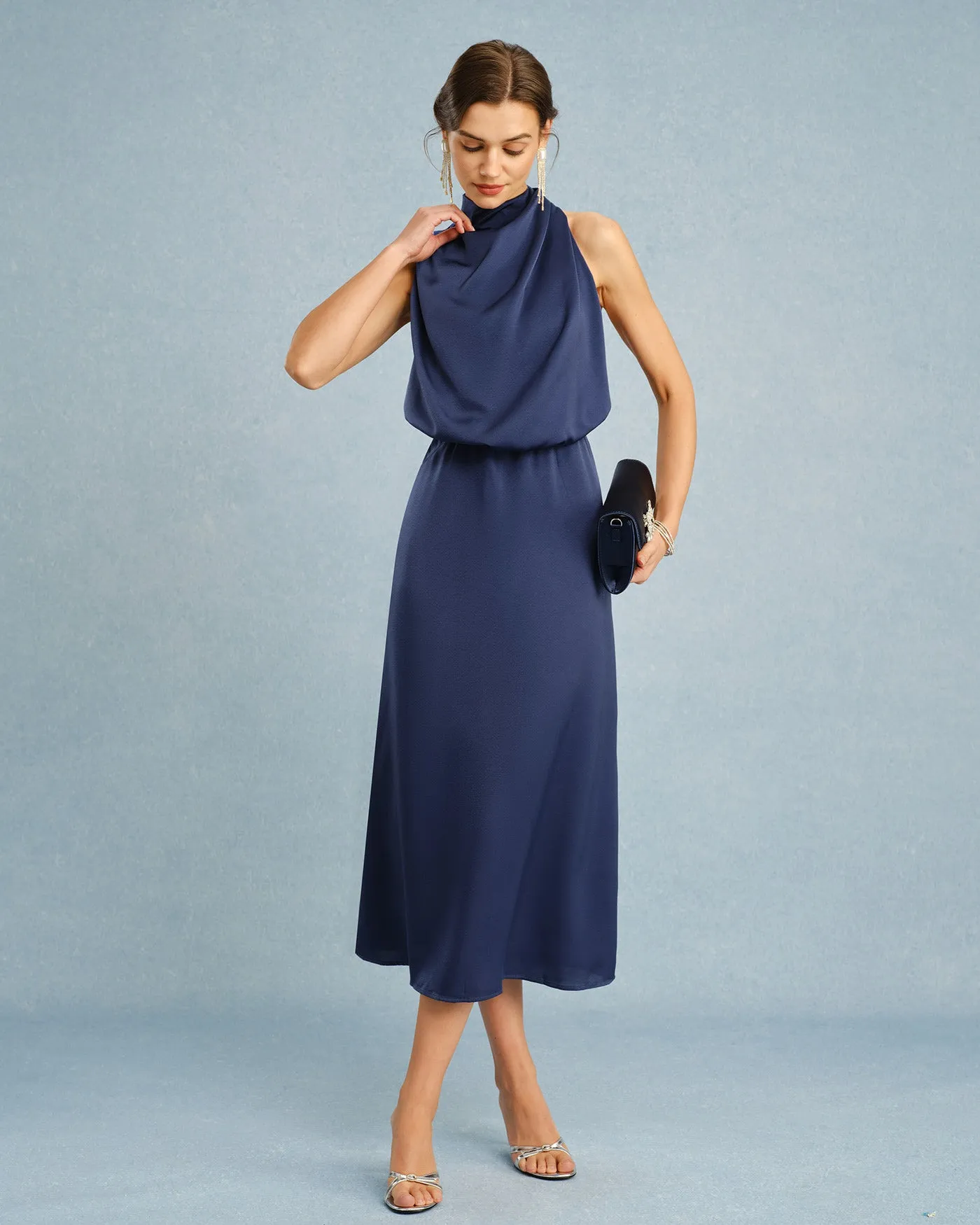 Blue Turtle Tunic Midi Dress sold by rihoas