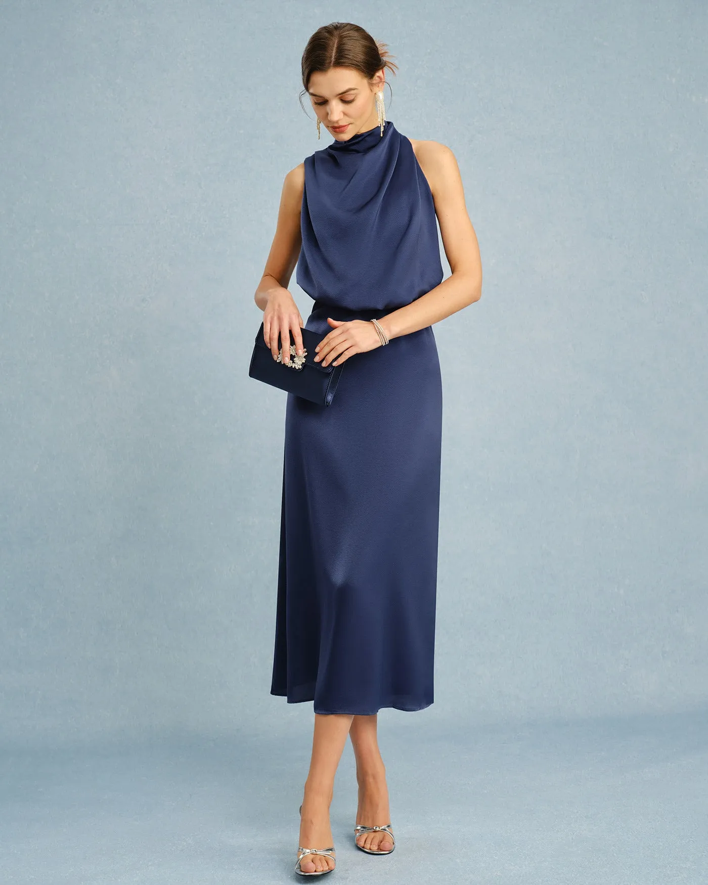 Blue Turtle Tunic Midi Dress sold by rihoas product image thumbnail 3