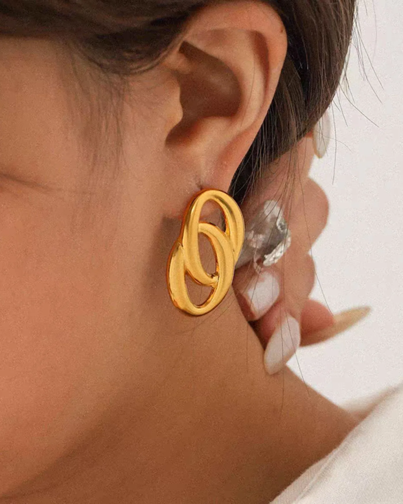Gold Earrings sold by rihoas product image thumbnail 4