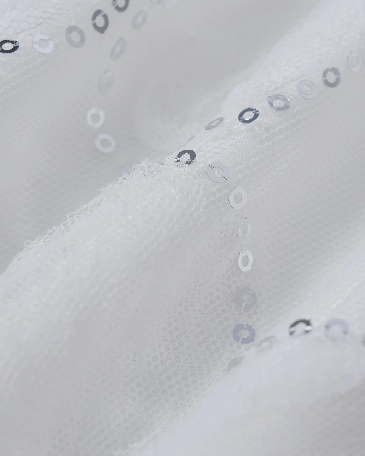 White Floral Sequins Mini Skirt sold by rihoas product image thumbnail 3