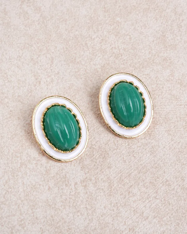 Green Earrings sold by rihoas