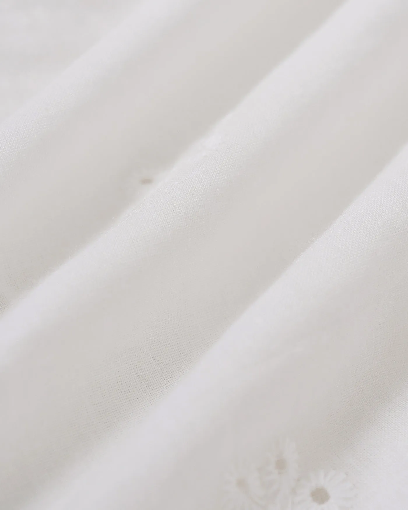 White Floral Textured Midi Skirt sold by rihoas product image thumbnail 3