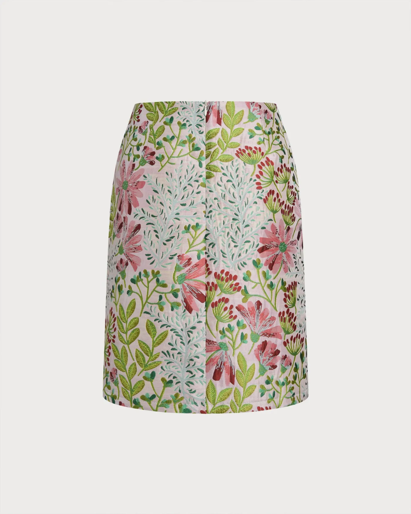 Floral Zipper Straight Skirt sold by rihoas product image thumbnail 2