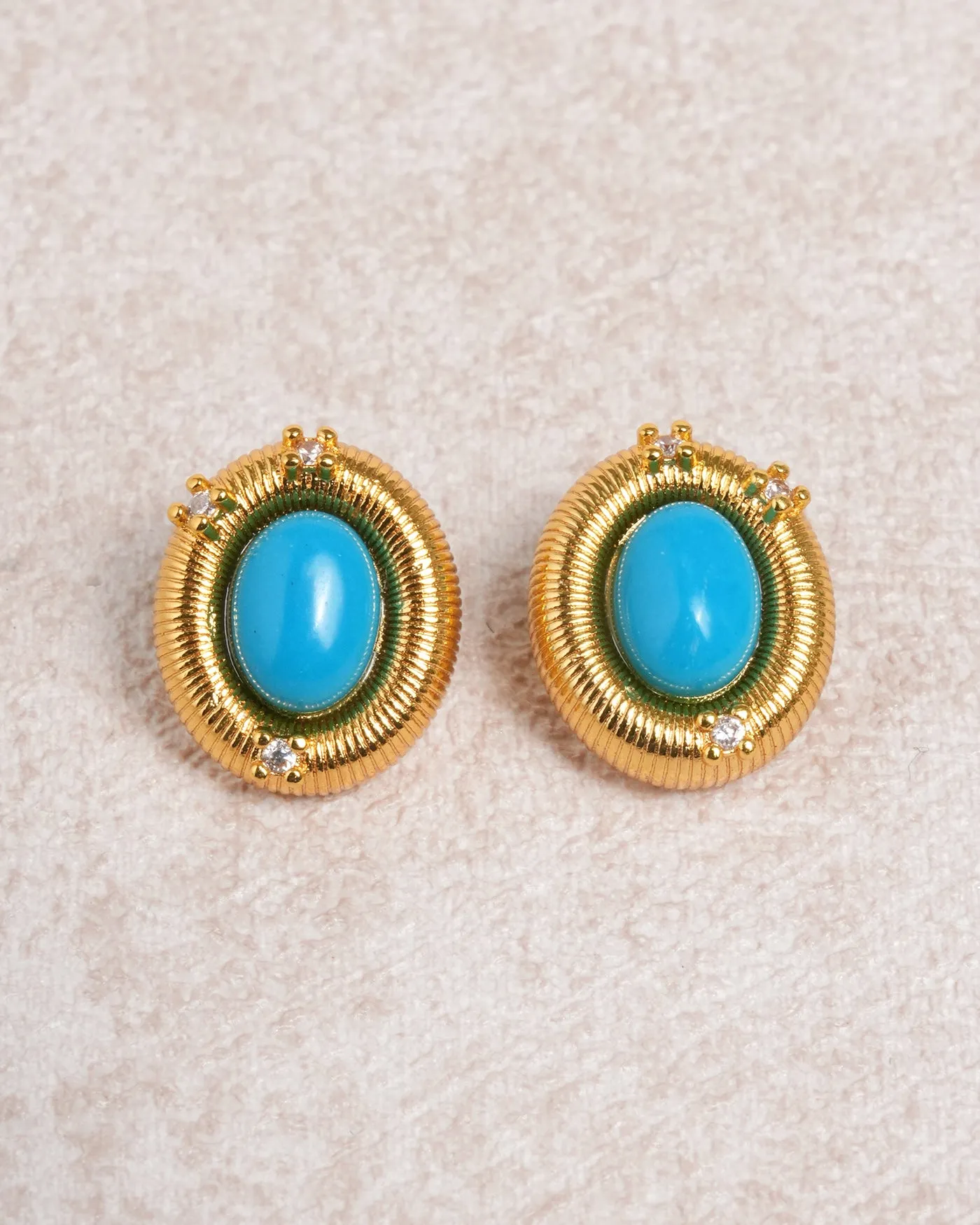 Blue Turquoise Earrings sold by rihoas