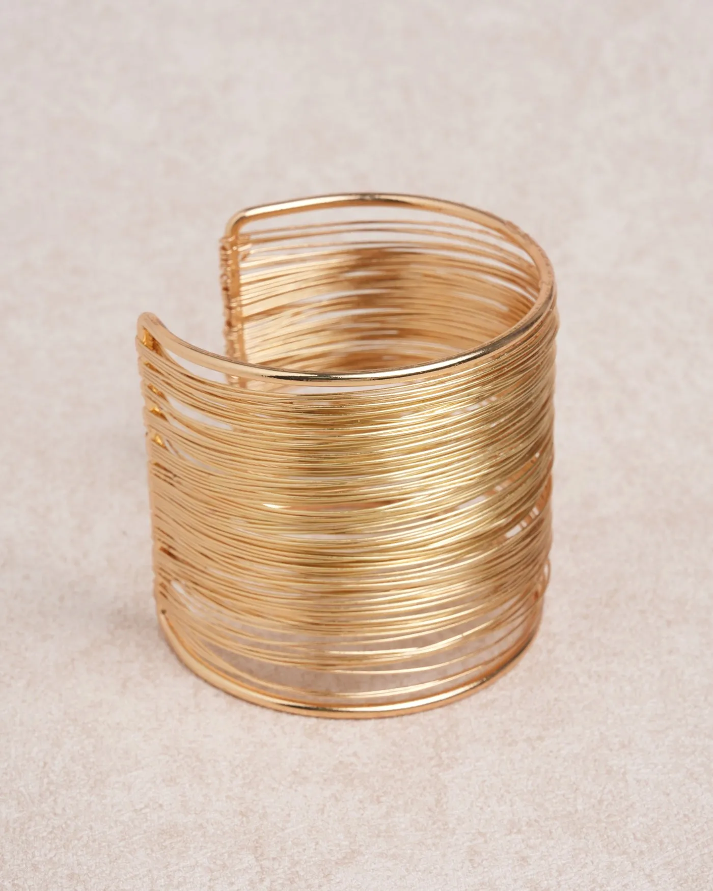 Gold Double Layered Open bracelet sold by rihoas product image thumbnail 2