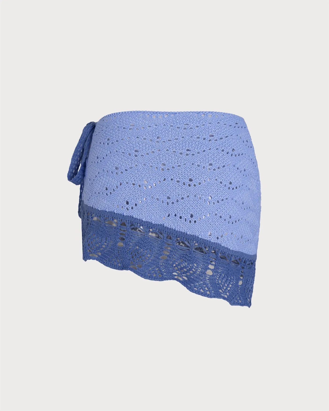 Blue Textured Contrasting Cover-up sold by rihoas product image thumbnail 2