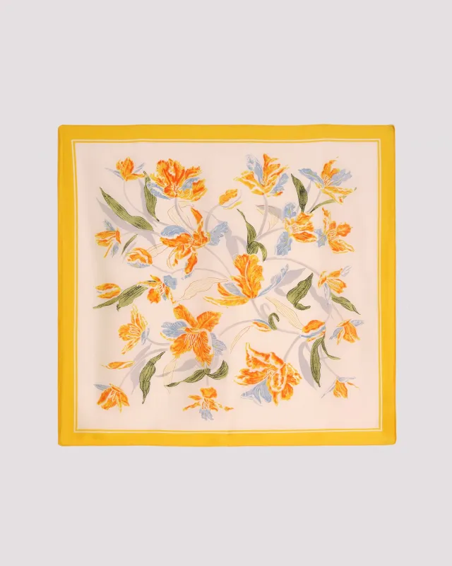 Yellow Floral Scarve made by rihoas