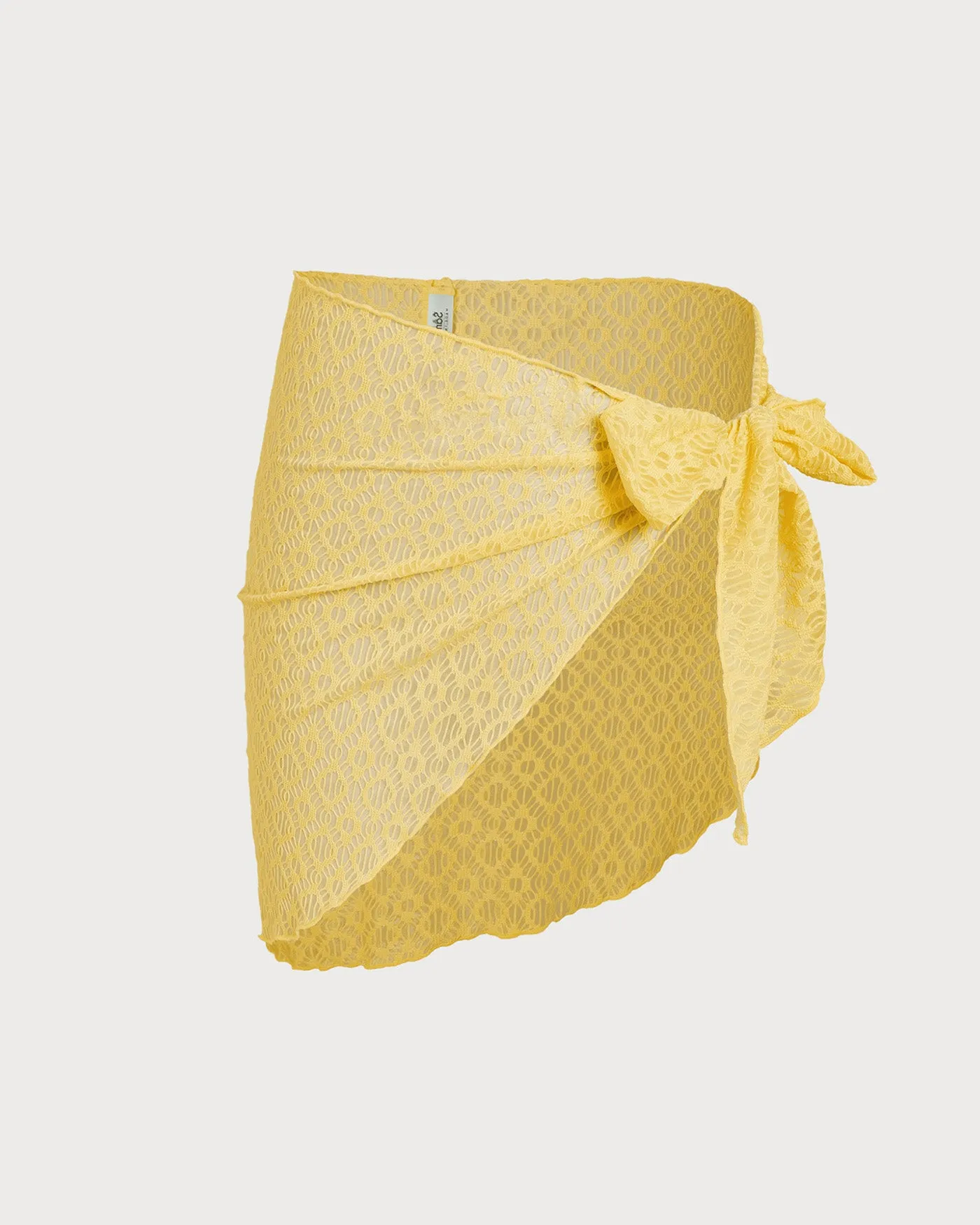 Yellow Jacquard Textured Bikini Set sold by rihoas product image thumbnail 4