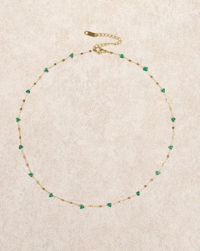 Green Titanium Steel Necklace made by rihoas