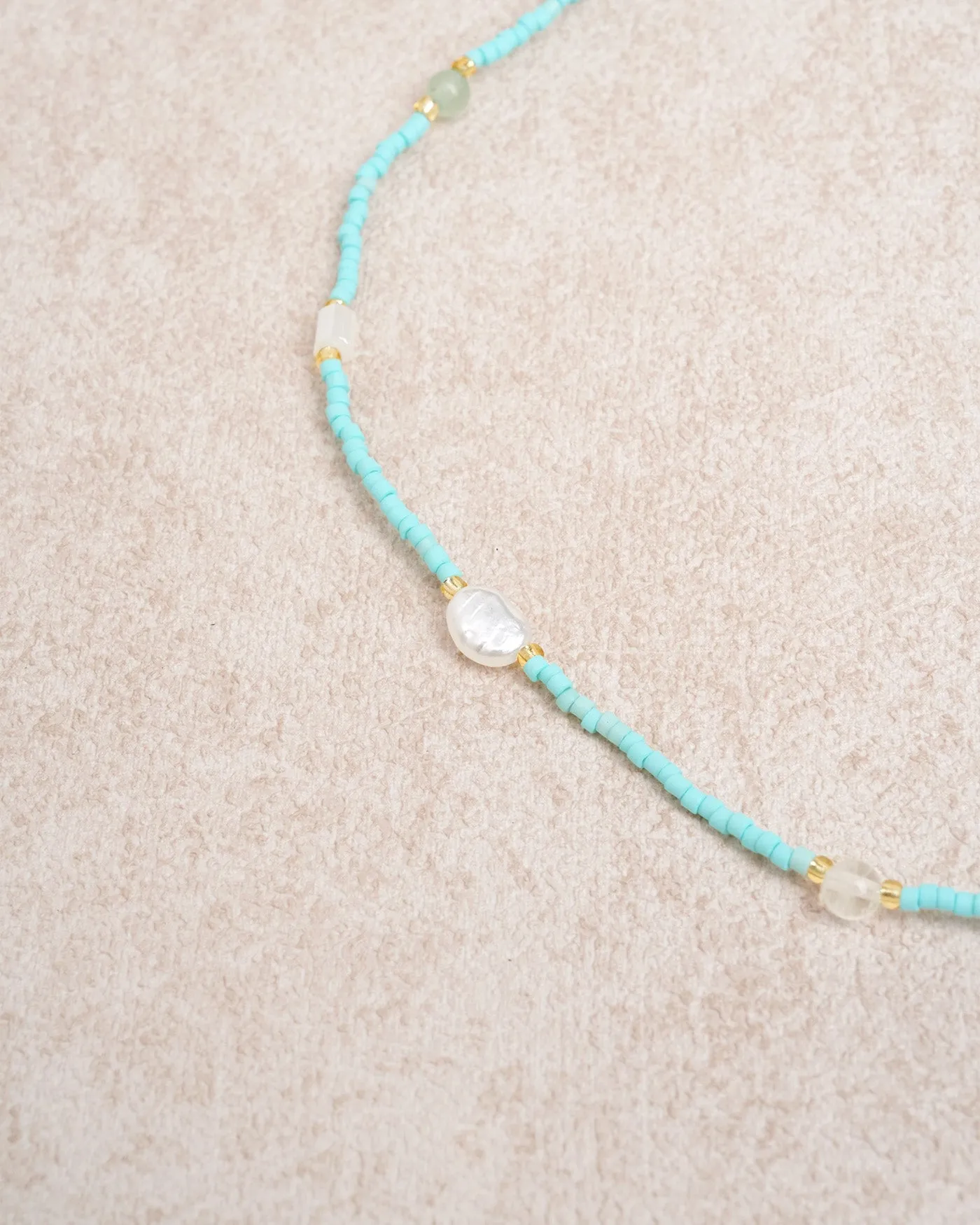 Blue Beads Necklace sold by rihoas product image thumbnail 2