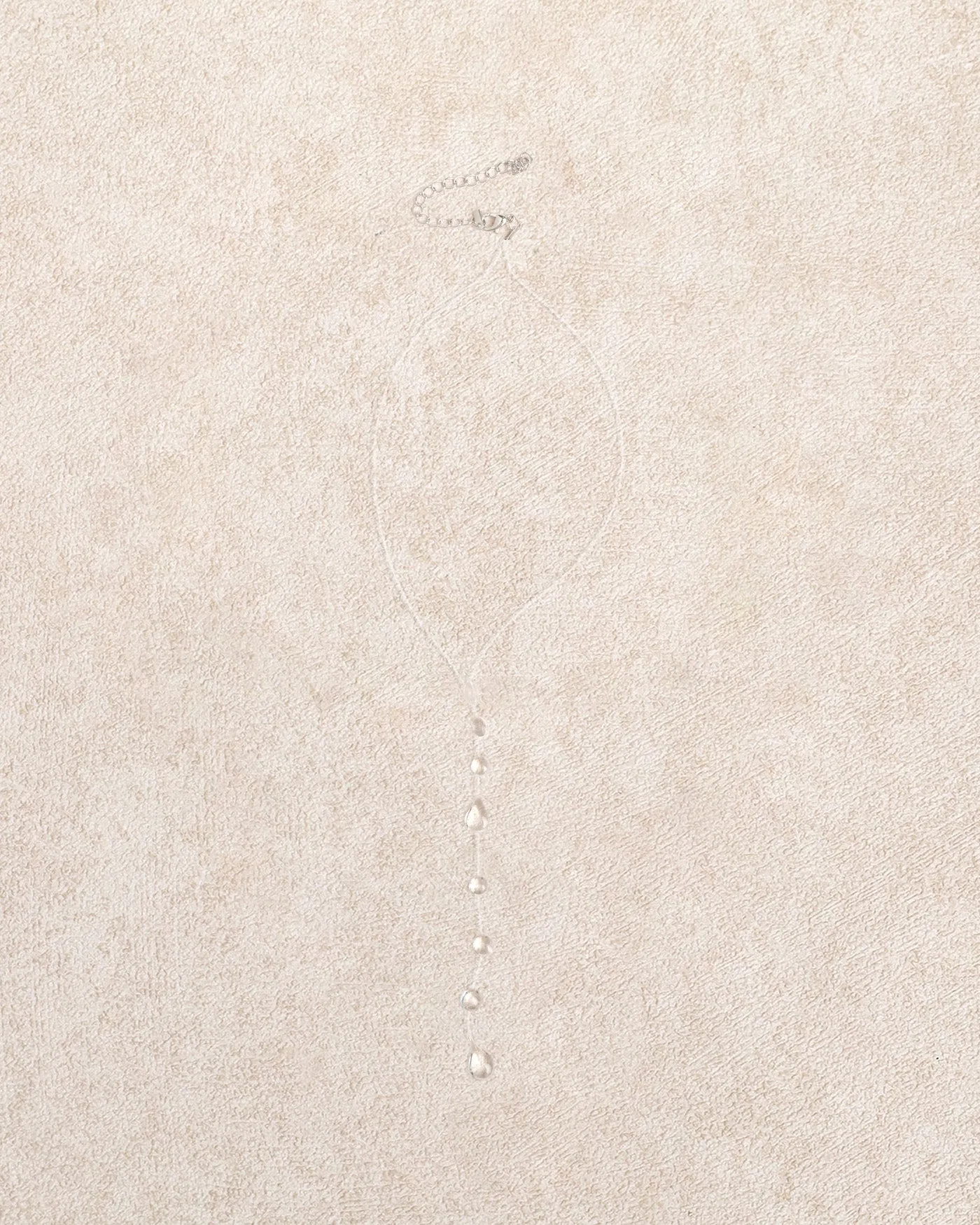 White Clear Crystal Dewdrop Necklace sold by rihoas