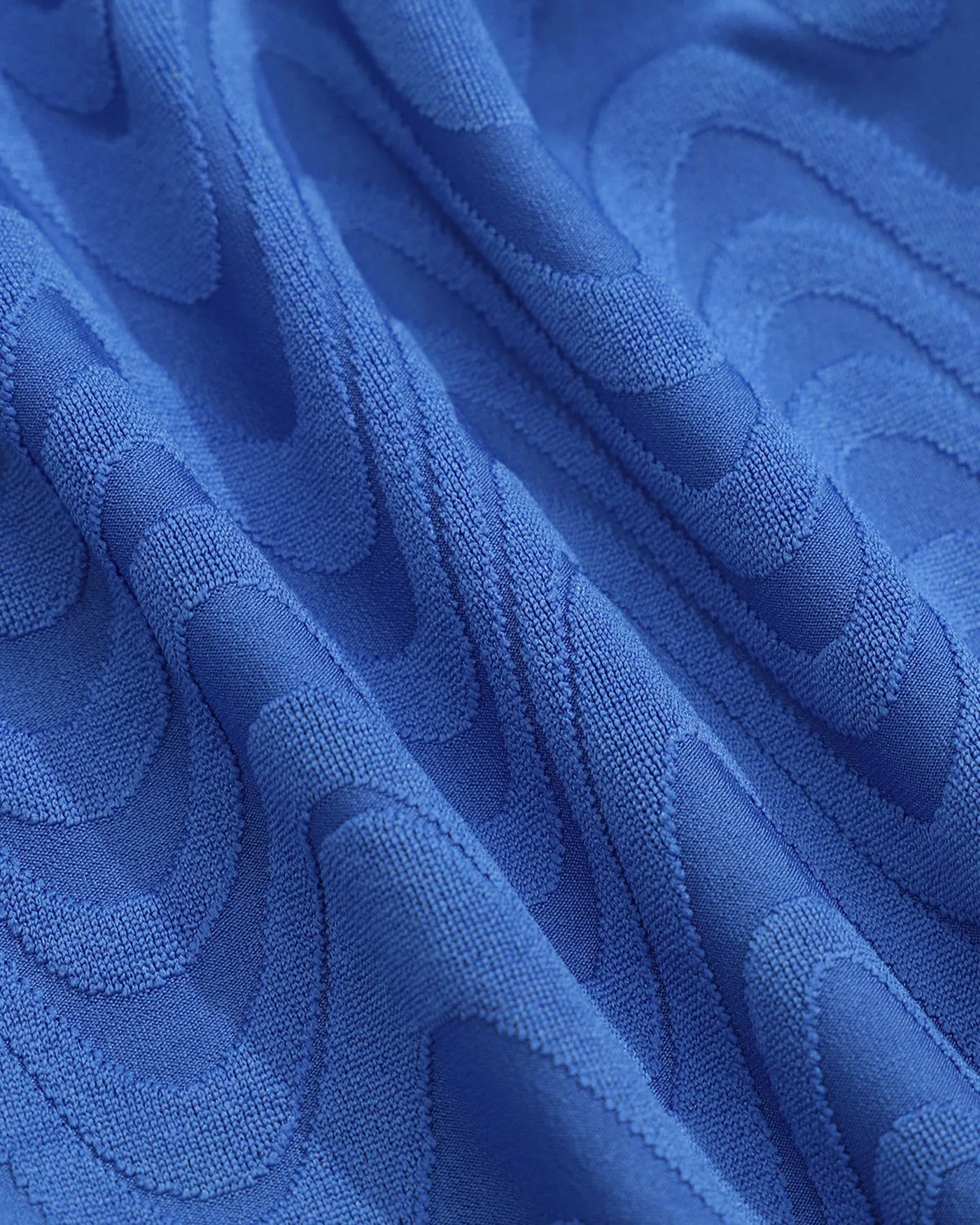 Royal Blue U Neck Textured Bikini Set sold by rihoas product image thumbnail 3